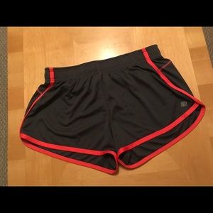 Large workout shorts.